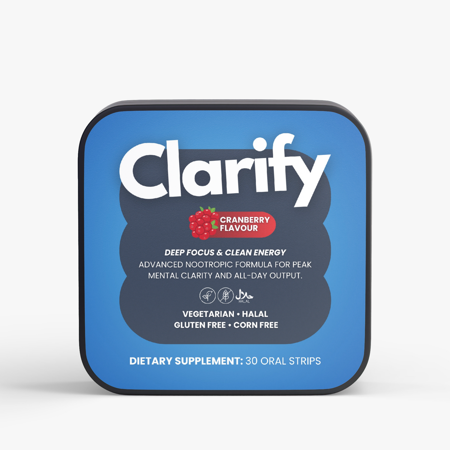 Clarify Energy Strips - Cranberry Flavour