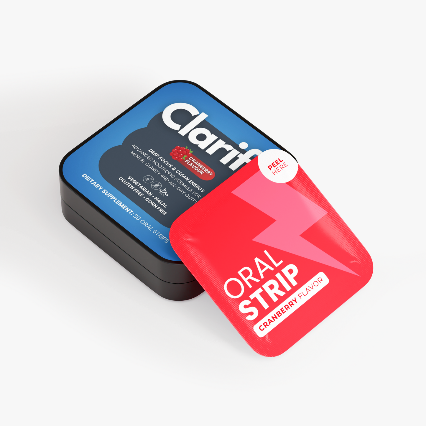 Clarify Energy Strips - Cranberry Flavour