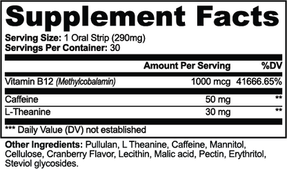 Clarify Energy Strips - Cranberry Flavour